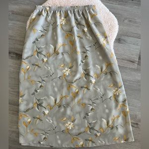 floral maxi skirt with elastic waist